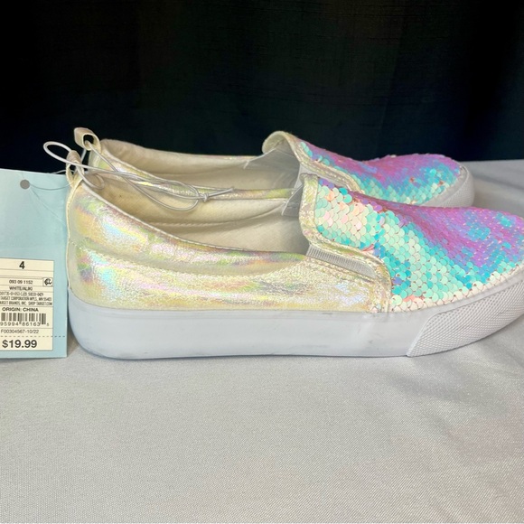 Girl's Colorful Sequin Slip-On Sneakers - Picture 5 of 8